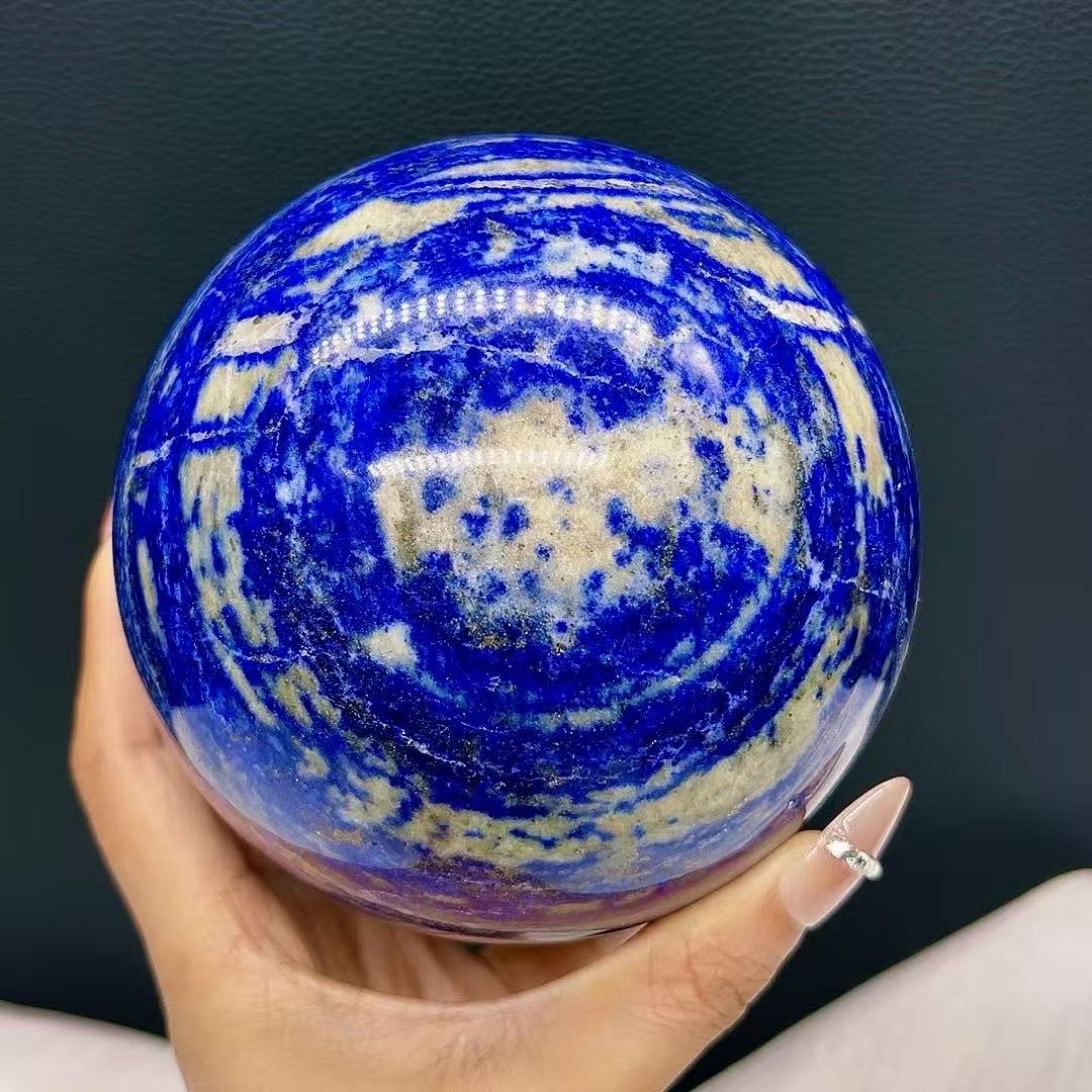 5A 2000G  Vivid Azure Lapis Lazuli Sphere