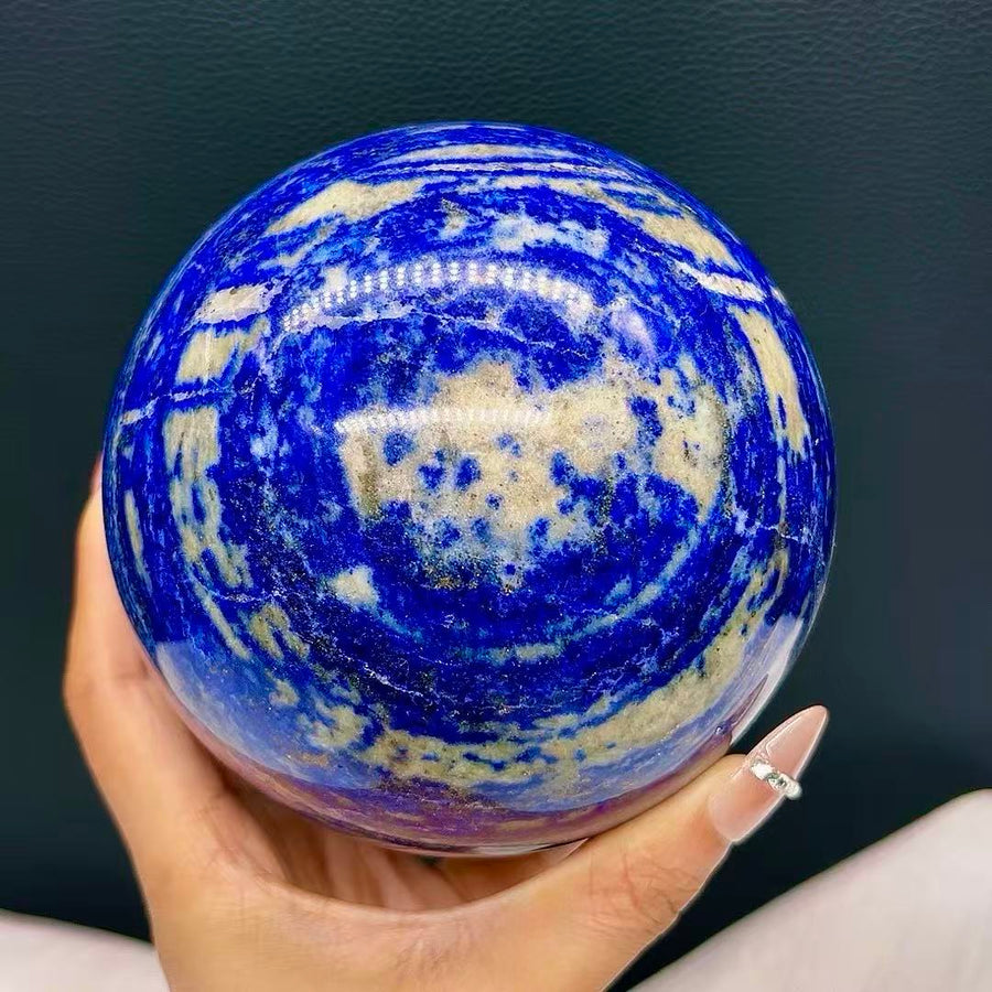 5A 2000G  Vivid Azure Lapis Lazuli Sphere