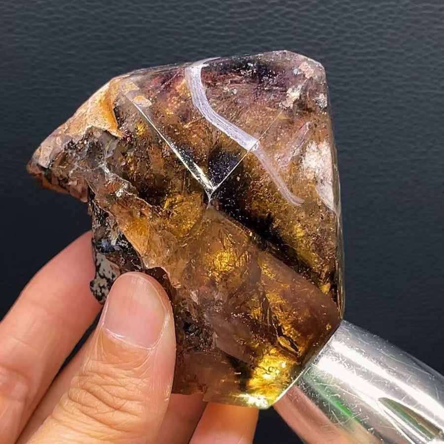 5A 360G  Natural Sea Urchin Amethyst Point