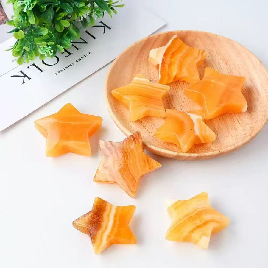 5A  Best-selling Natural Yellow Calcite Carvings