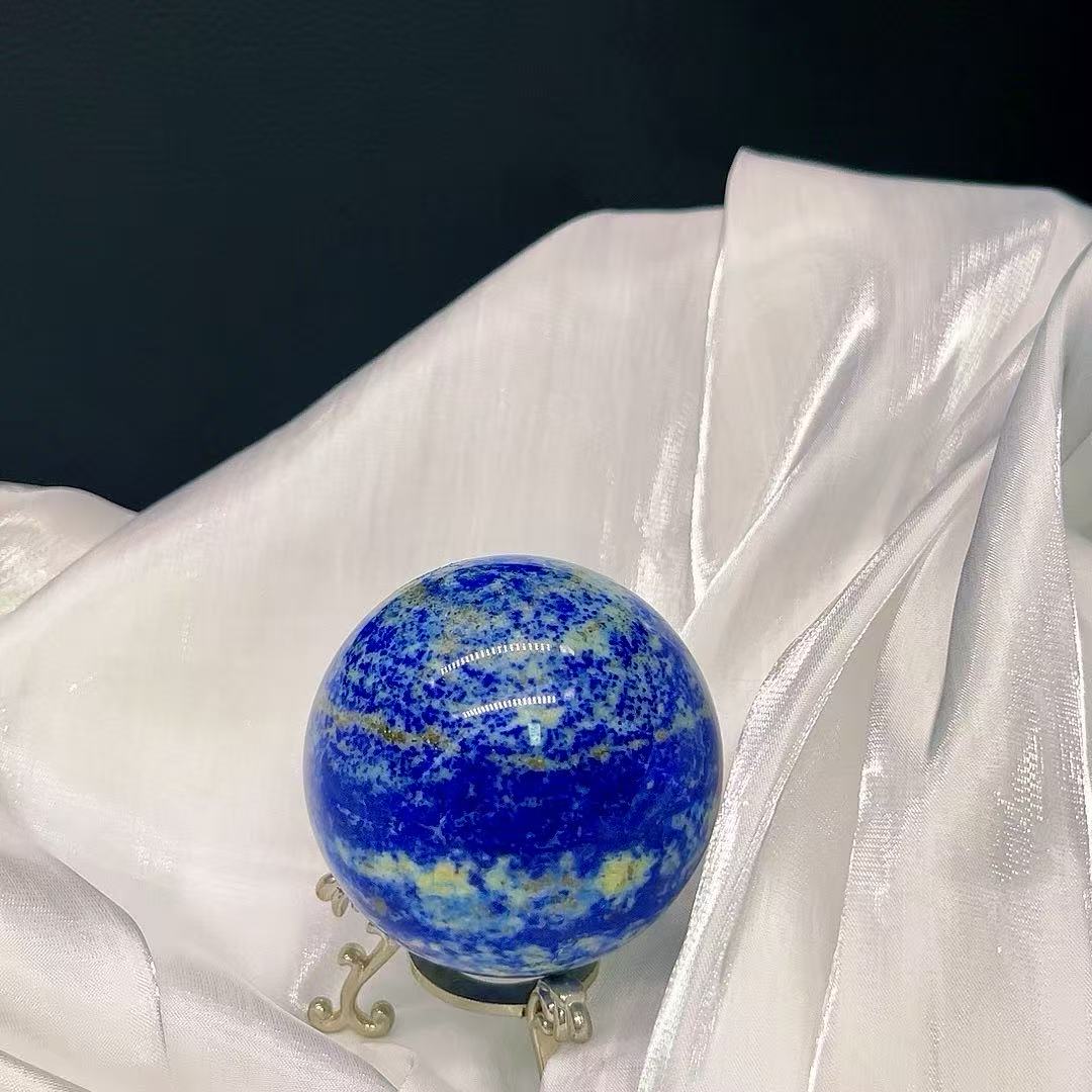 5A 2000G  Vivid Azure Lapis Lazuli Sphere