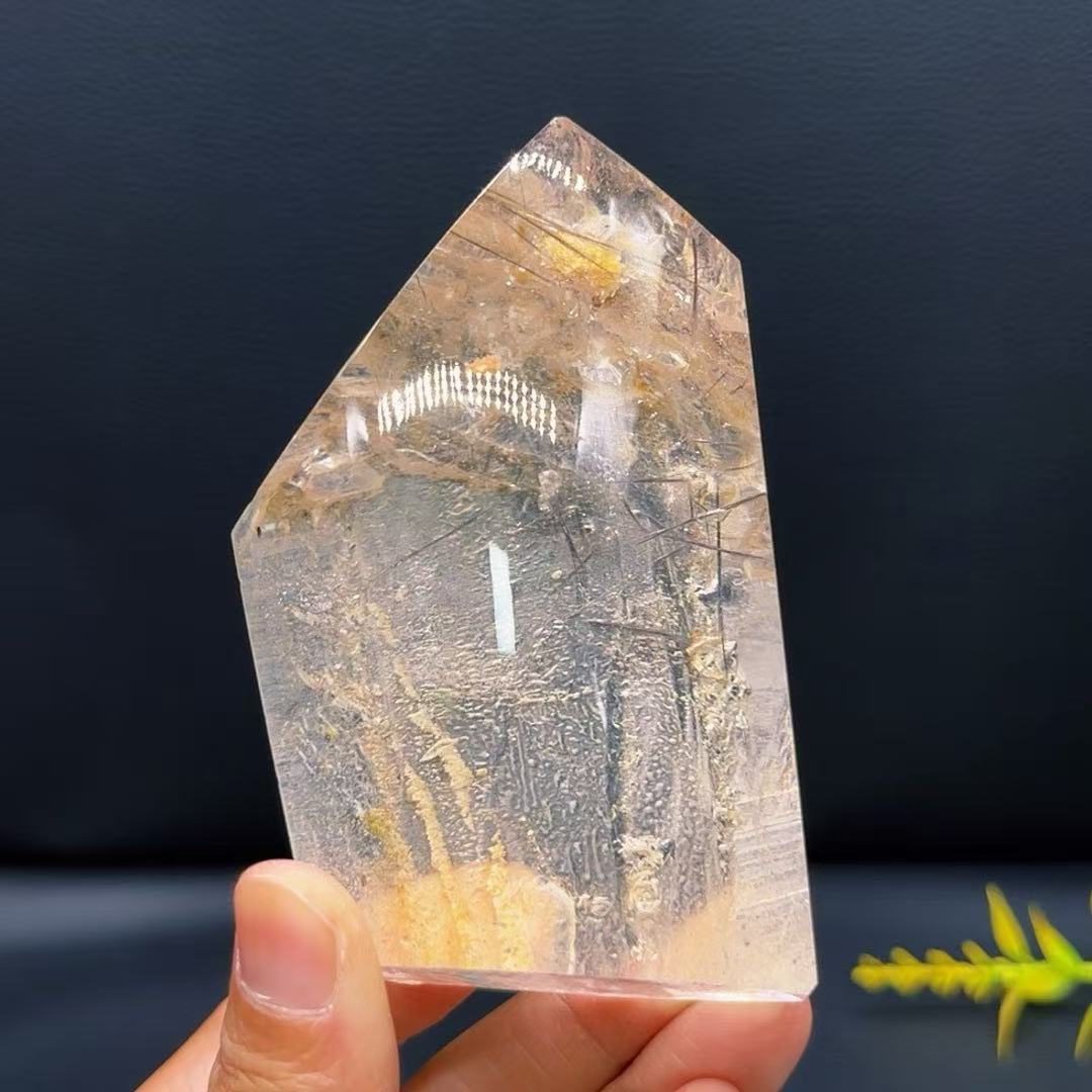 5A 470G  Natural  Black  Rutilated Quartz