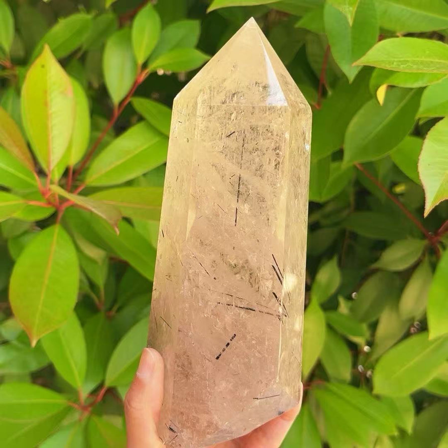 5A 1250G   Large Black Rutilated Quartz Point