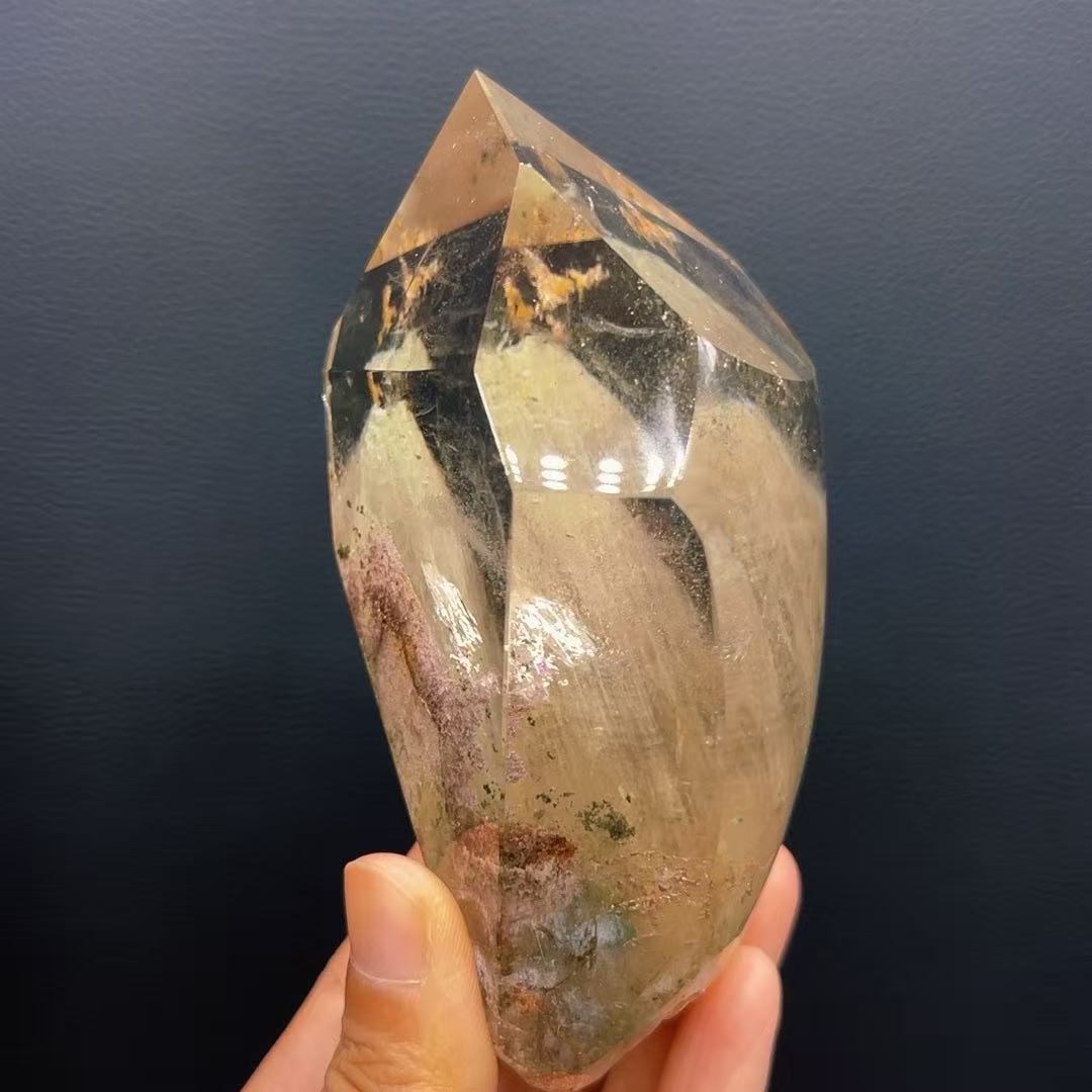 5A680G  Burst Color Green Phantom Hidden Mountain Irregular Ornament