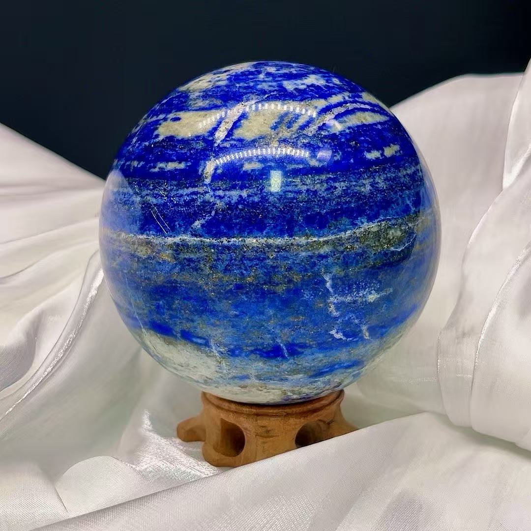 5A 2000G  Vivid Azure Lapis Lazuli Sphere