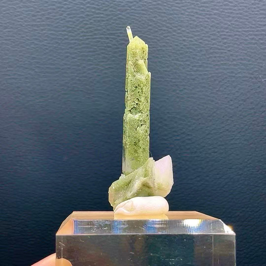 5A90G   Natural Green Phantom Quartz Cluste