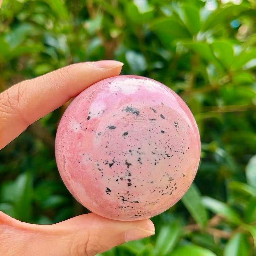 5A 280G  Scarlet Veined Rhodochrosite Orb