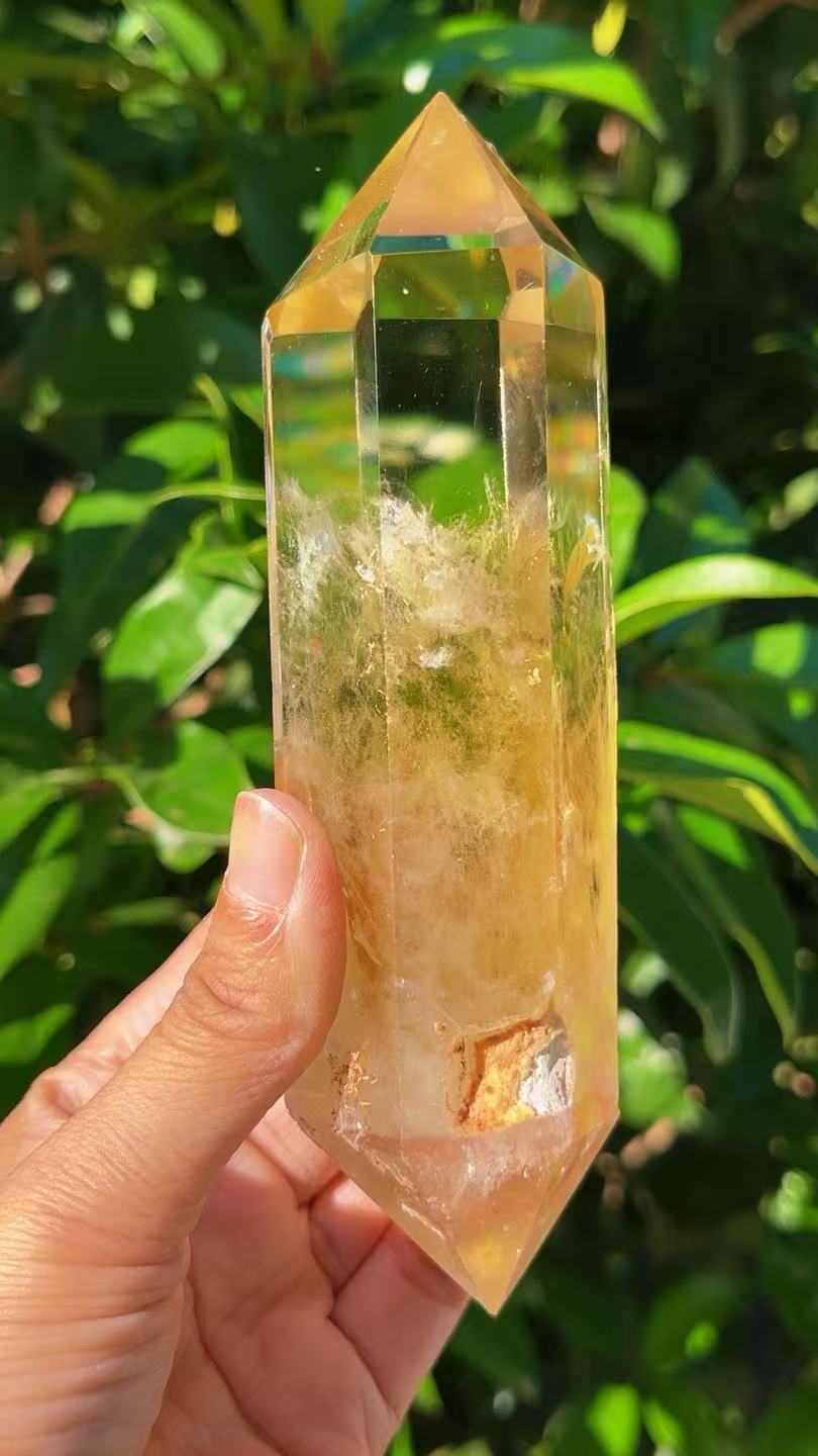 5A 360G   Natural  Citrine Doubiepoint