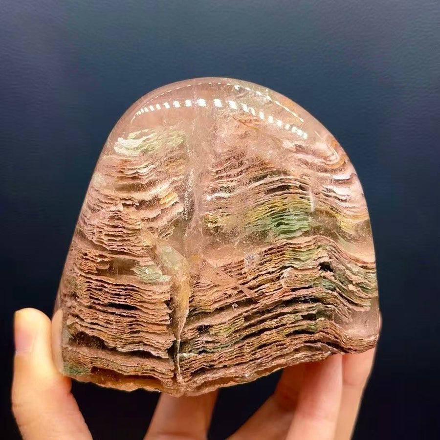 5A920G   Colorful Phantom Quartz Ornament