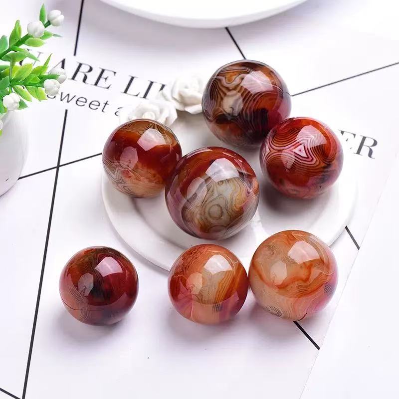 Natural crystal onyx sardonyx agate sphere polish wholesale