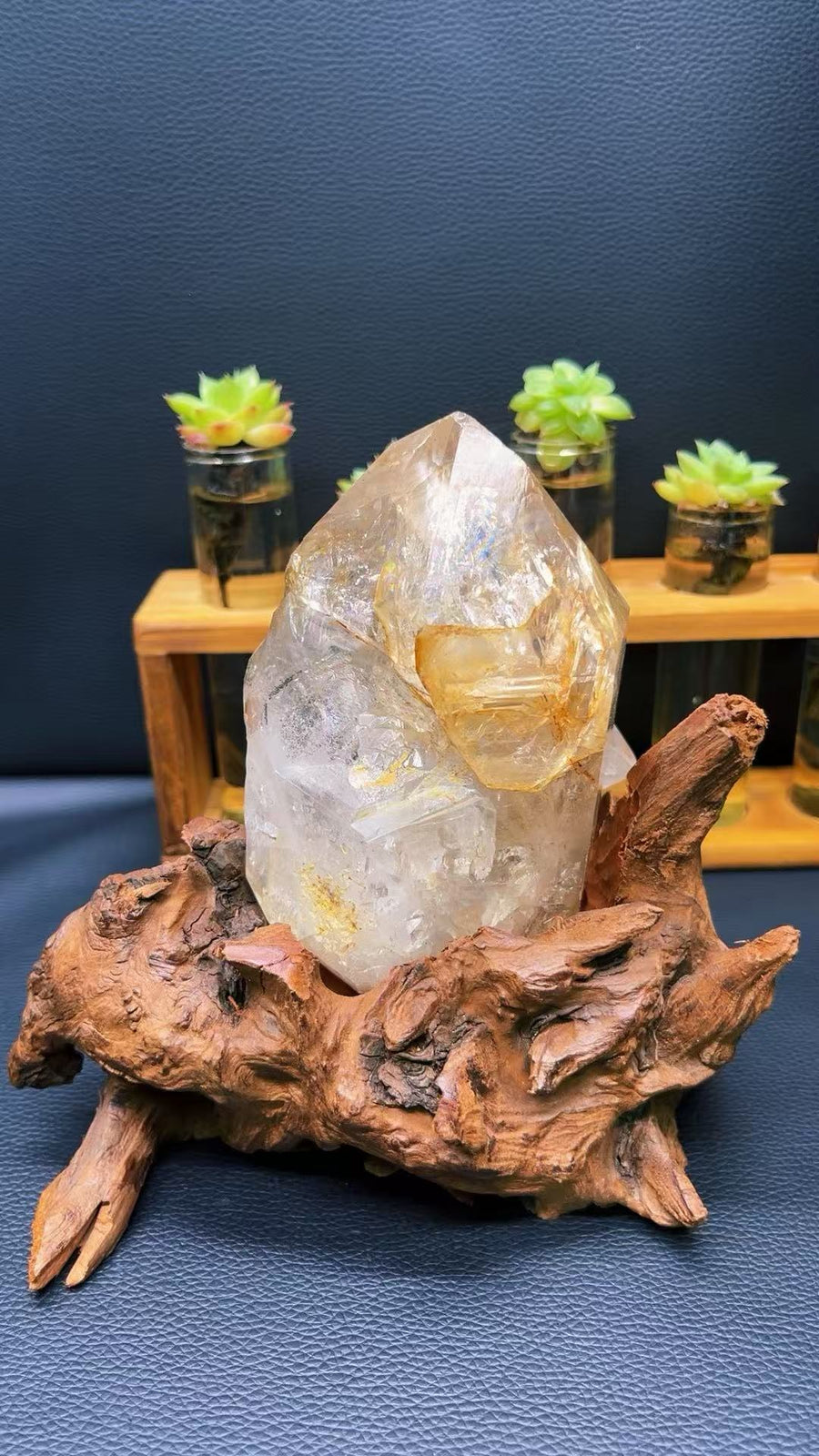 5A 1140G    Sparkling Clear Quartz Cluster