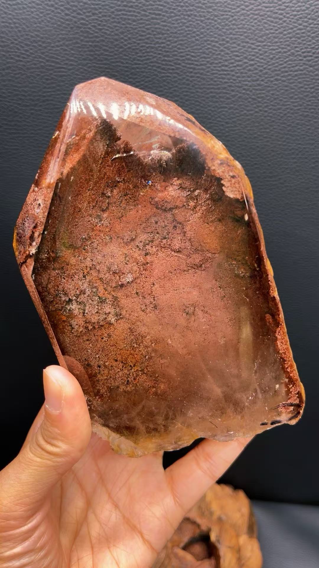 5A  1170G  Red Quartz Crystal