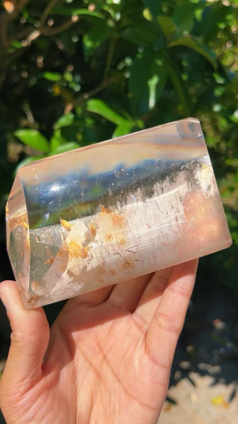 5A 850G   White Phantom Quartz High Transparency