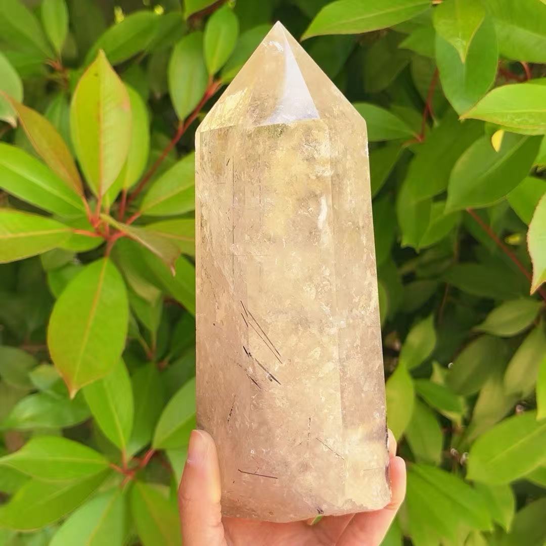 5A 1250G   Large Black Rutilated Quartz Point