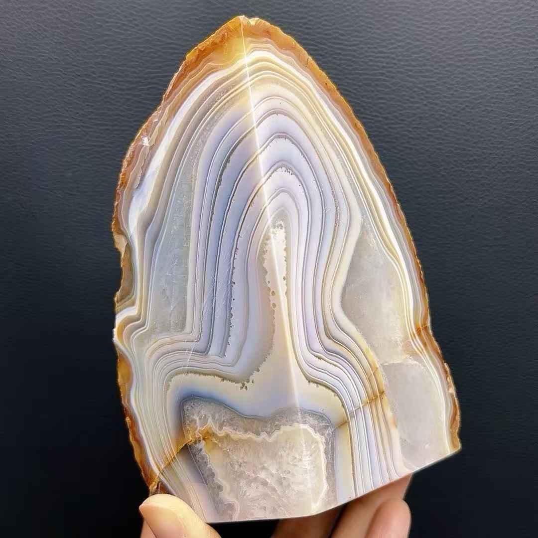5A2000G   Colorful Agate Bookend Ornament