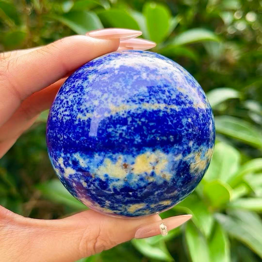 5A 2000G  Vivid Azure Lapis Lazuli Sphere