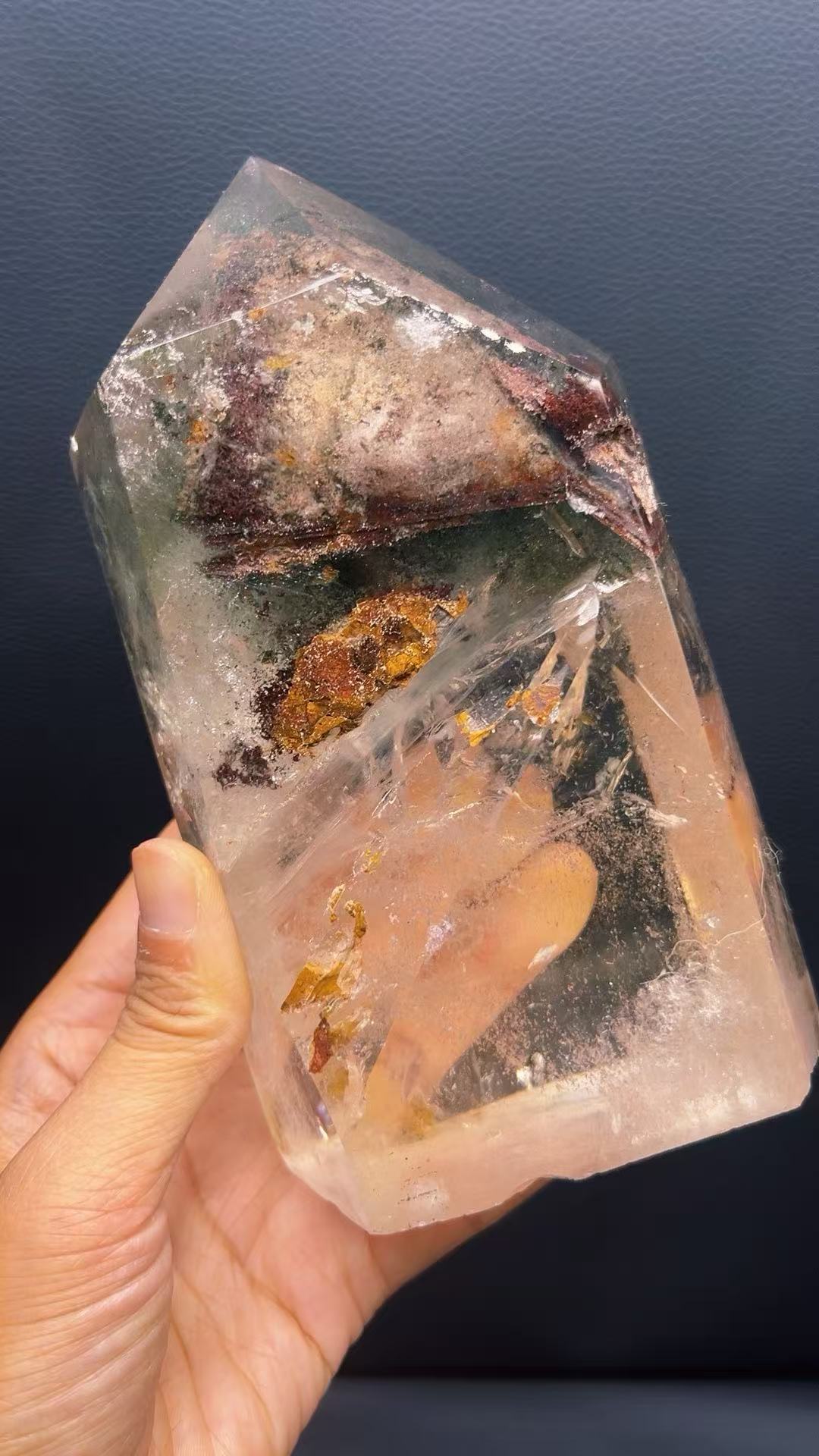 5A  1120G  Red and Garden Quartz