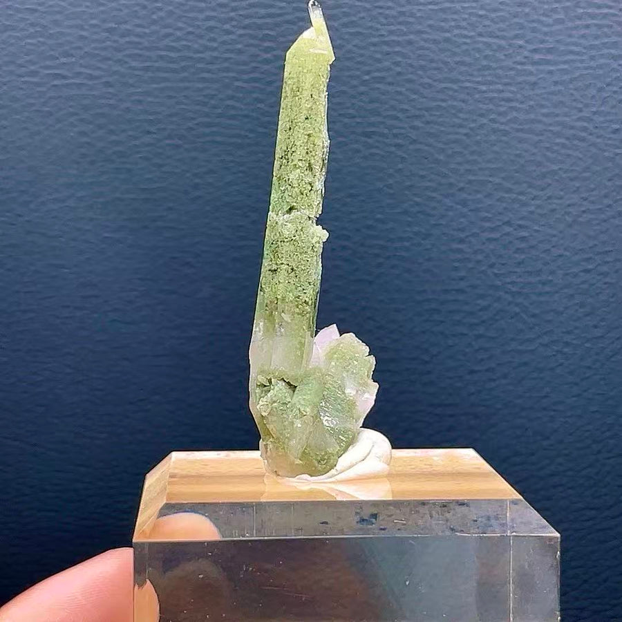 5A90G   Natural Green Phantom Quartz Cluste