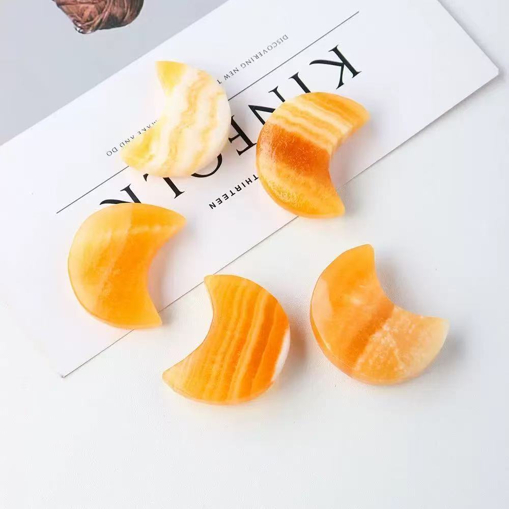 5A  Best-selling Natural Yellow Calcite Carvings
