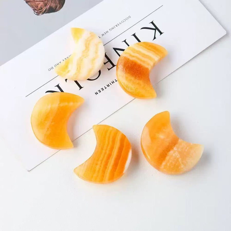 5A  Best-selling Natural Yellow Calcite Carvings
