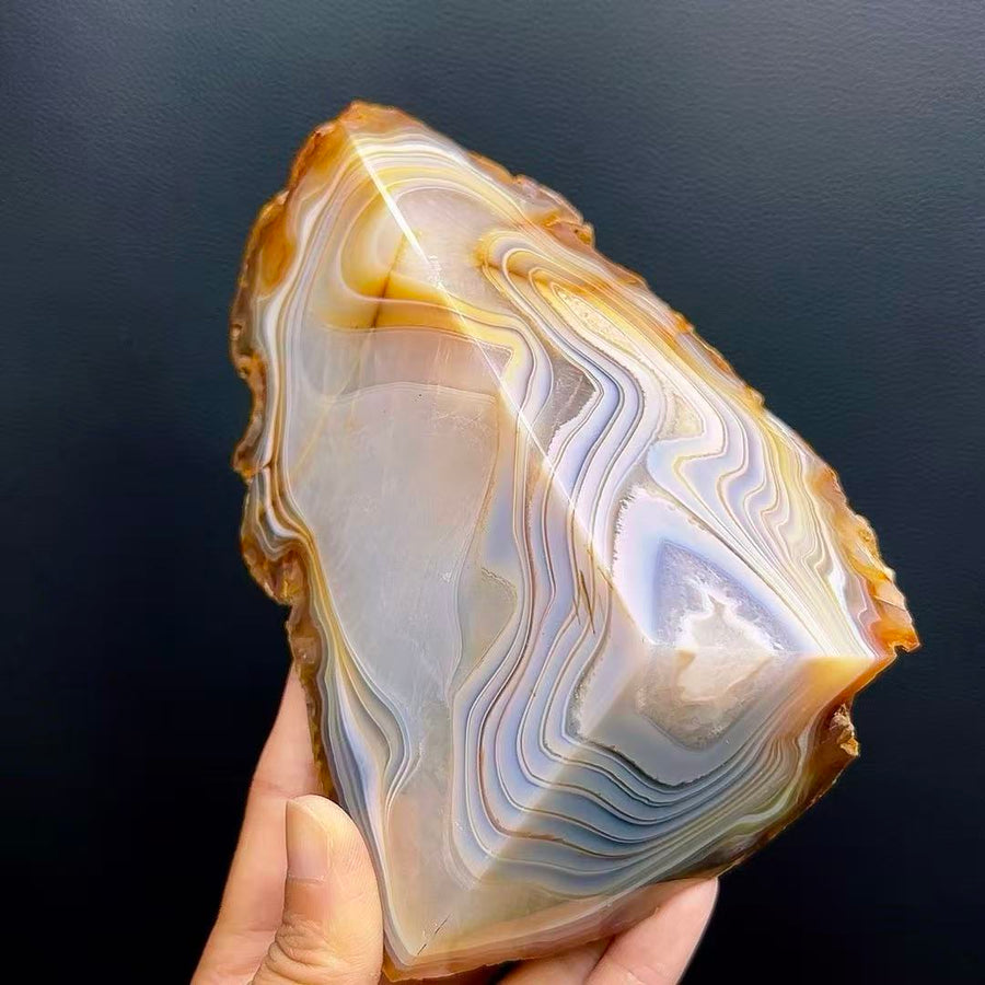 5A2000G   Colorful Agate Bookend Ornament