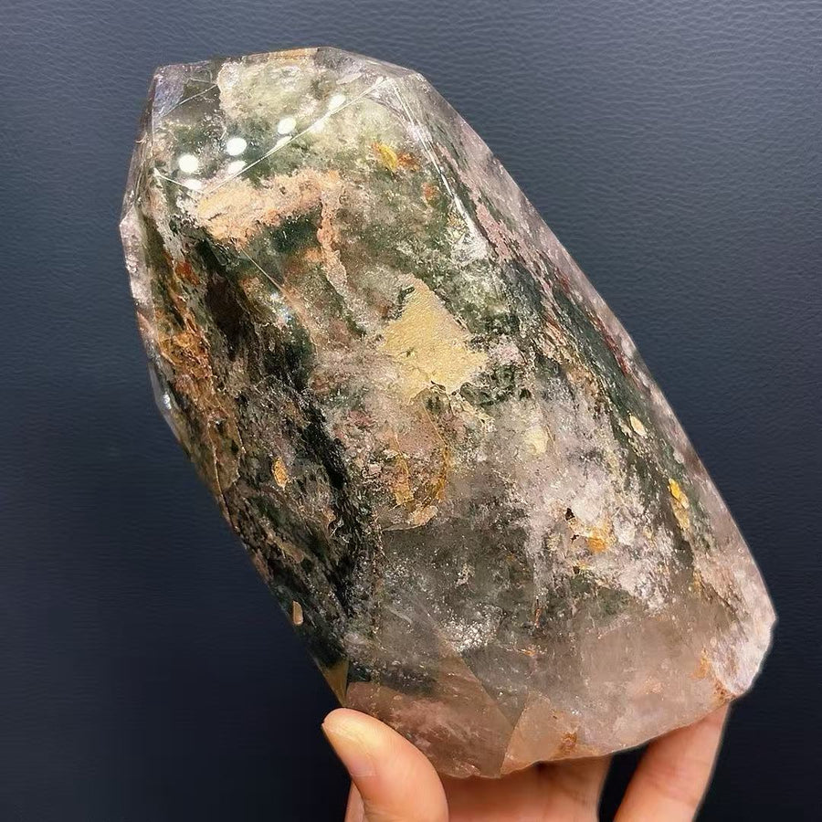 5A1760G Natural four season Color garden Quartz Point freeform