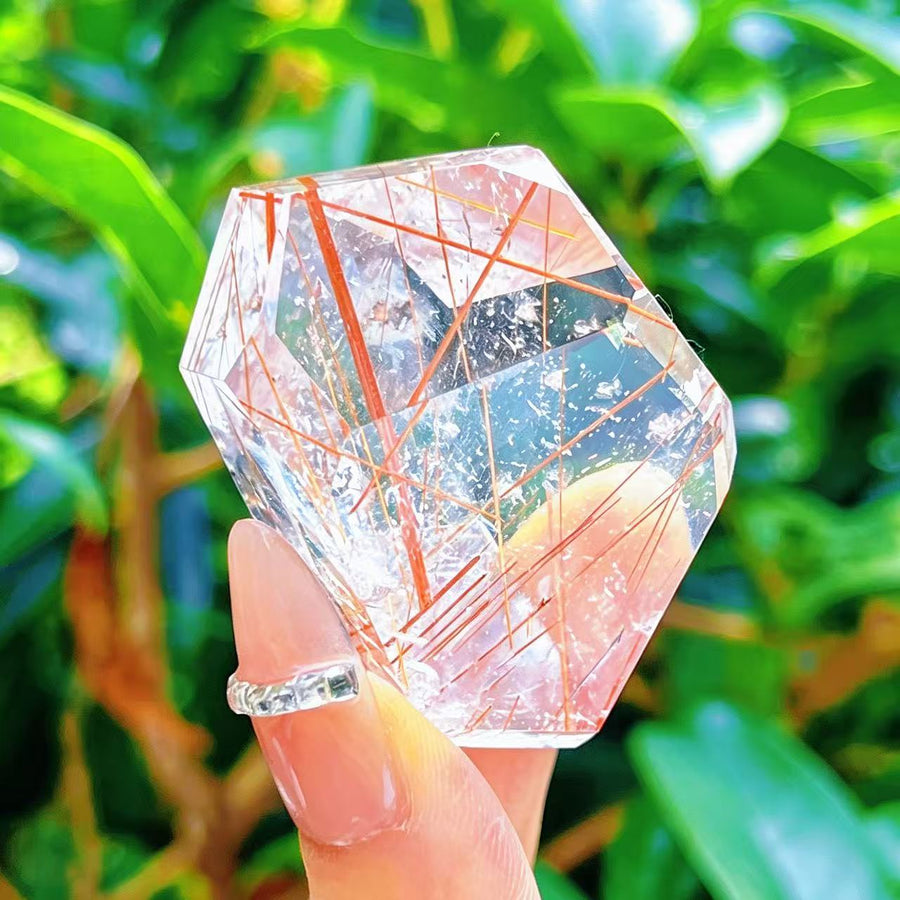 5A 50G   Natural Irregular Rutilated Crystal