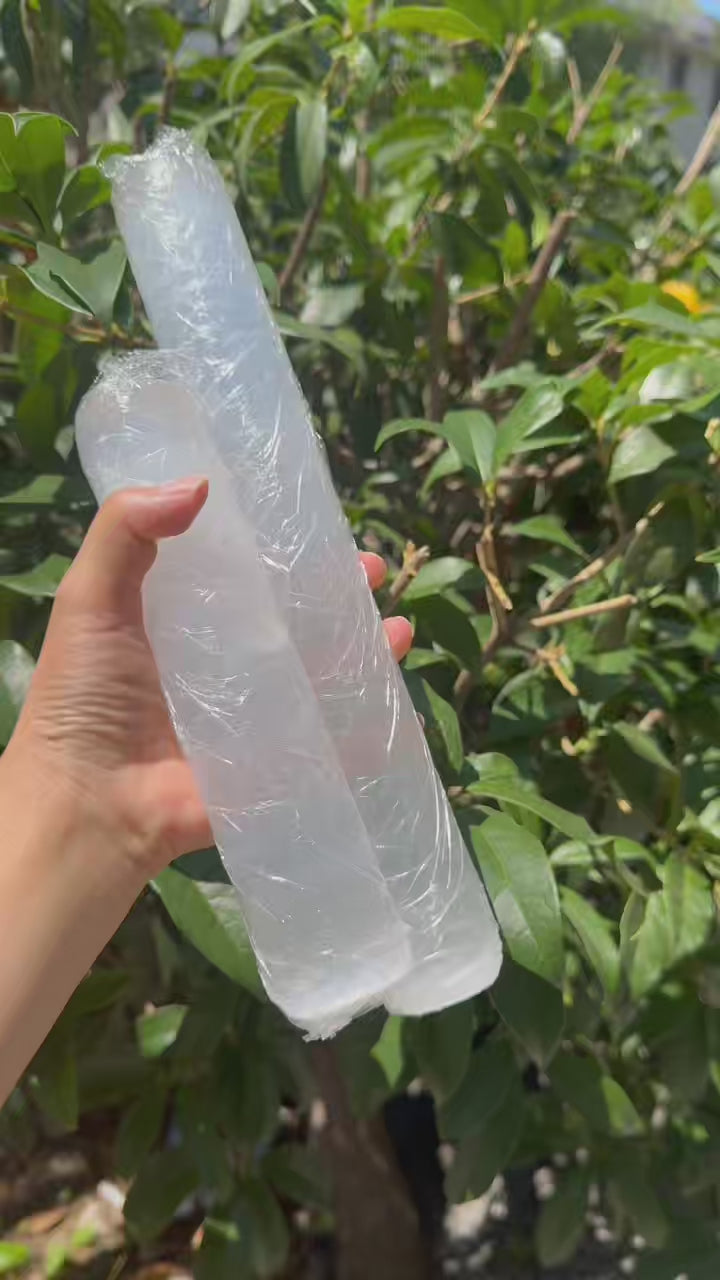 A00156 higher quality long and trunky cylinder shape selenite