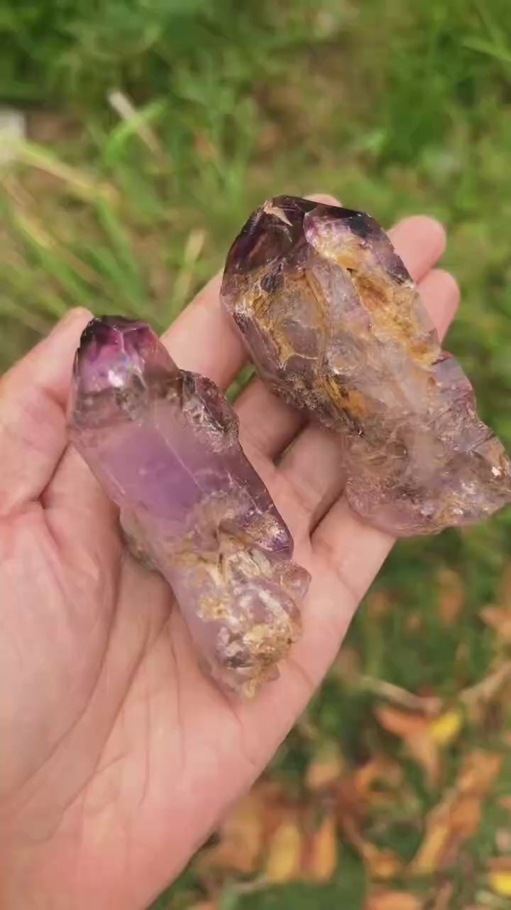 5A  70G   Himalayan Amethyst Skelenton Crystal