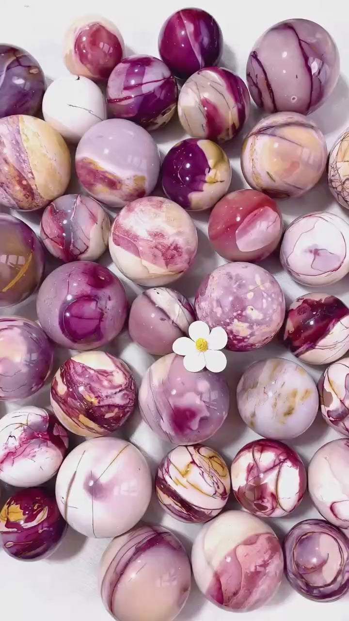 Nartural crystal moonkaite sphere art polished gemstone wholesale
