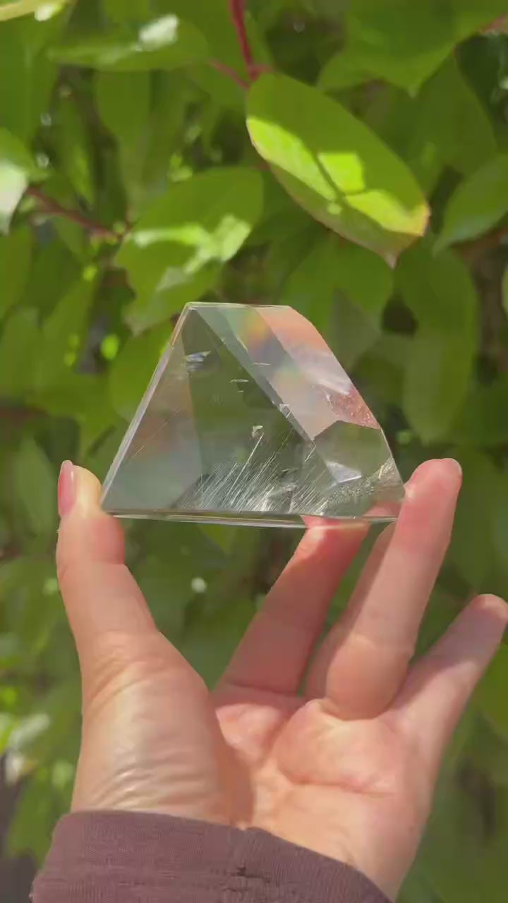 5A 250G Natural transparent White Rutilated clear Quartz lrregular Ornament freeform