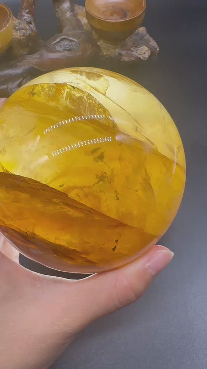 A00069 rare highest quality golden healer big sphere
