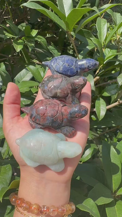 A00020 crystal turtal carving