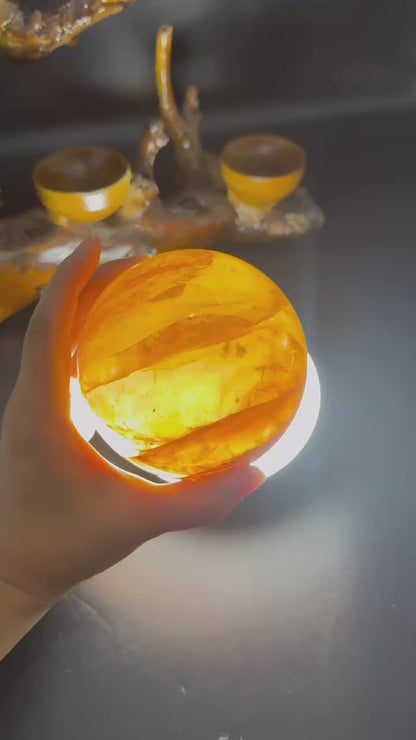 A00069 rare highest quality golden healer big sphere
