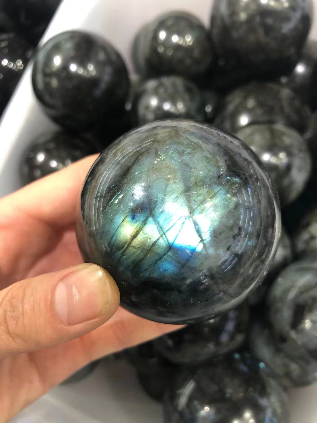 Labradorite sphere