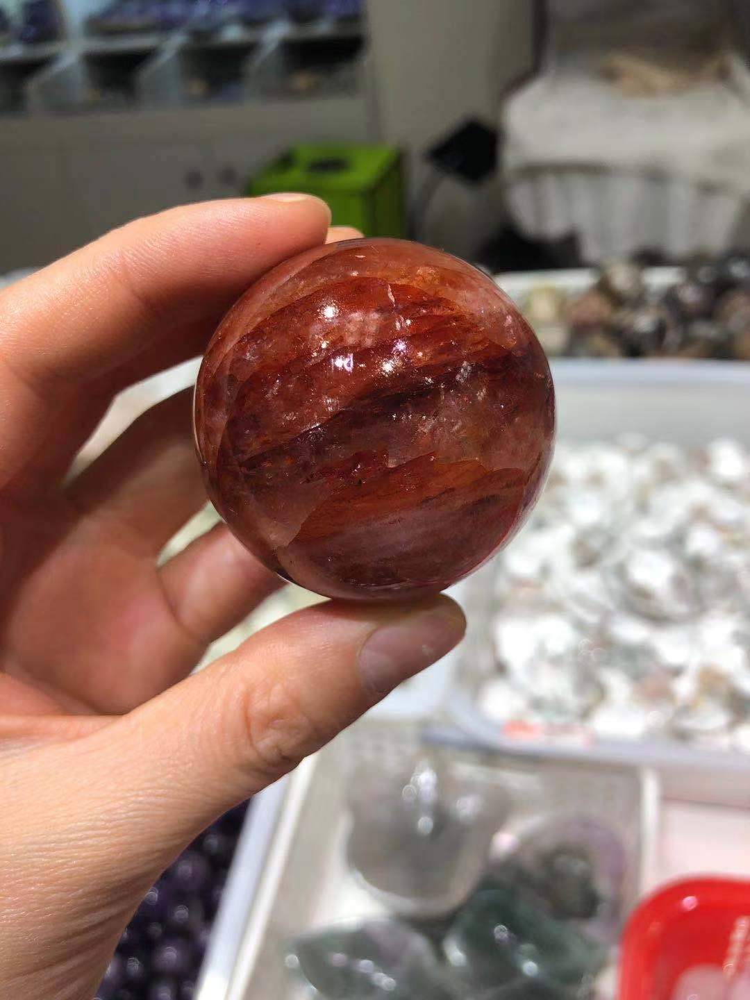 Firequartz sphere