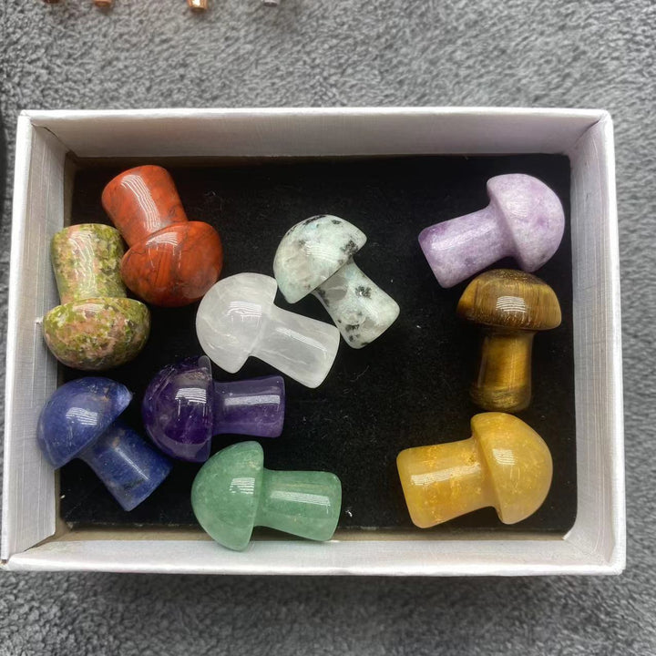 10 pcs mix crystal mushrooms