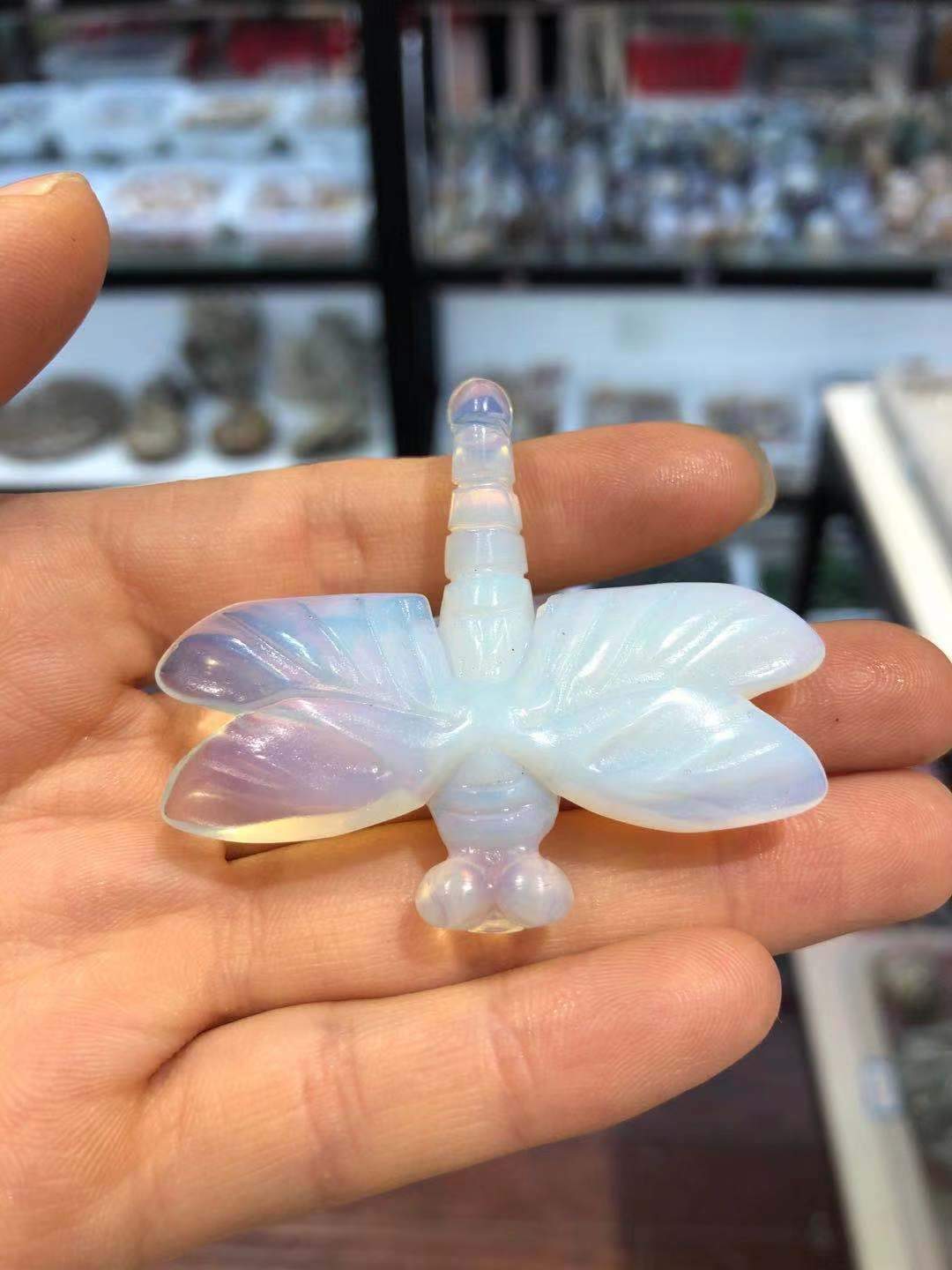 Dragonfly carving