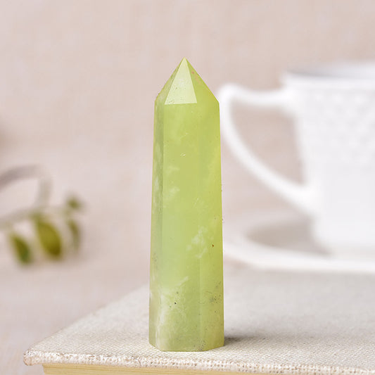 Light green jade tower
