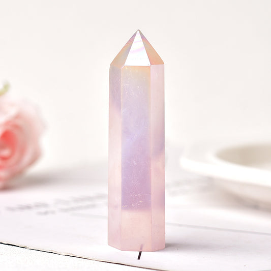 Aura Rose Quartz tower