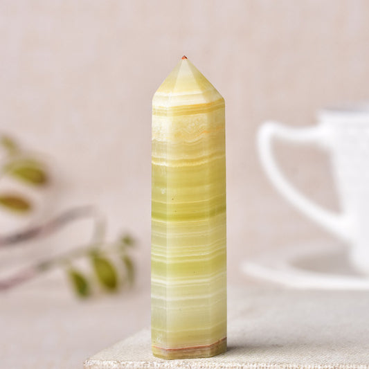 Green Afghan jade tower