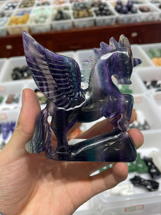 Fluorite unicorn