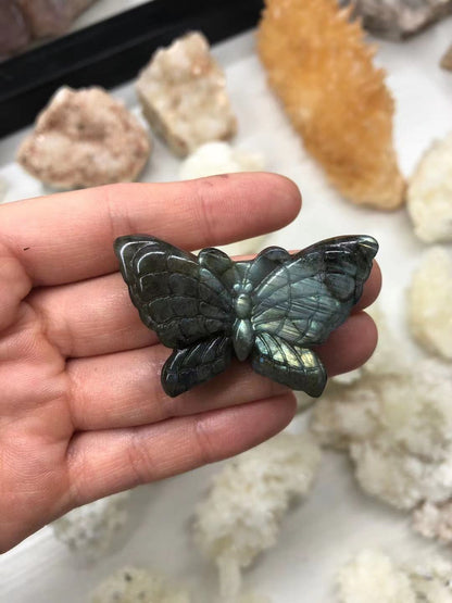 Labradorite carving