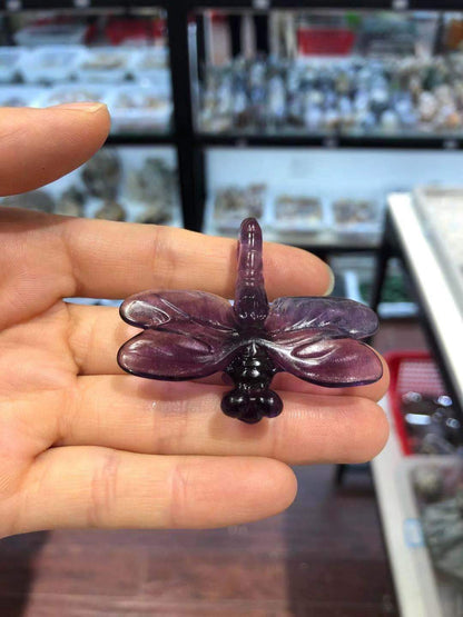 Dragonfly carving