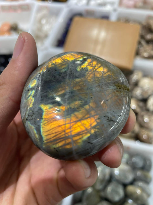 Labradorite palm