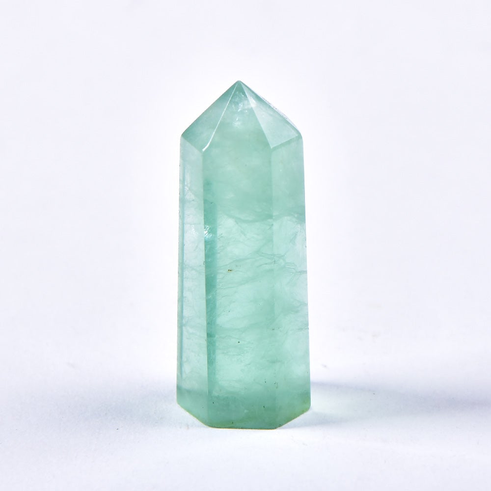 Green flourite tower point