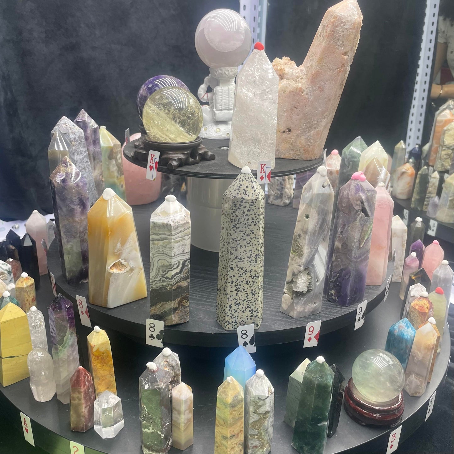 Crystal with  card game