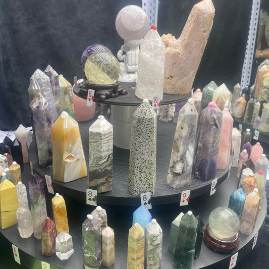 Crystal with  card game