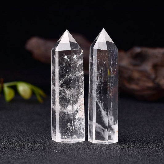 Clear quartz tower point