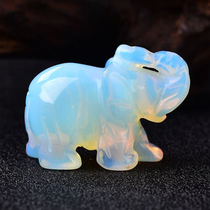 Crystal elephant carving  19 colour  please choose